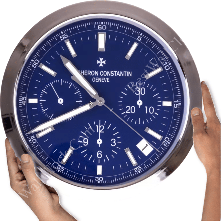 VACHERON CONSTANTIN BLUE WALL CLOCK EDITION 35 CM DELUXE METAL WALL CLOCK