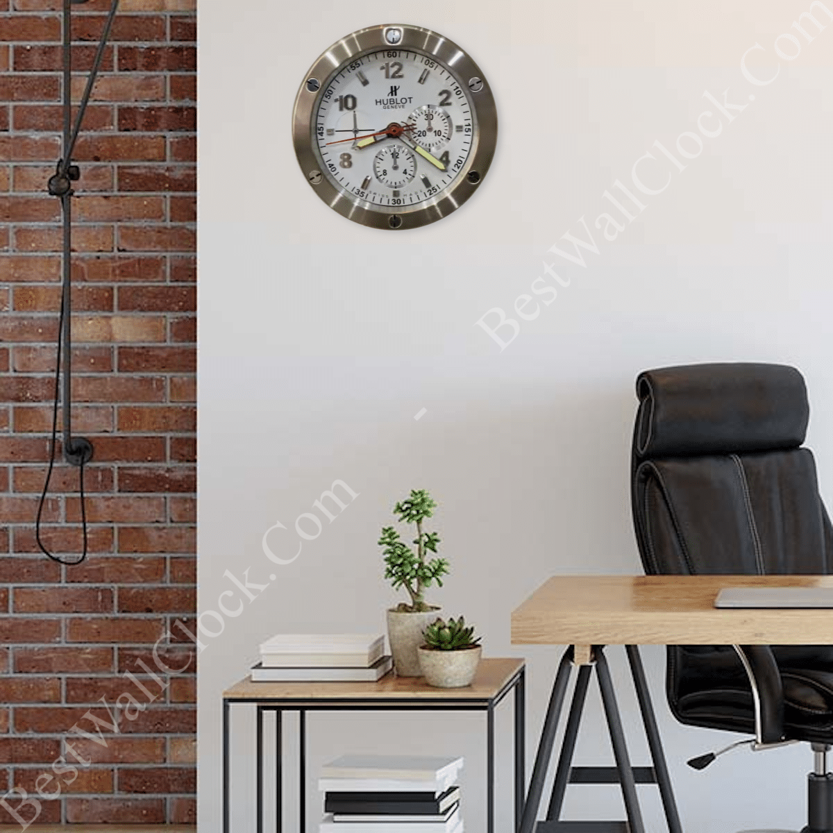 HUBLOT White/sliver Wall Clock
