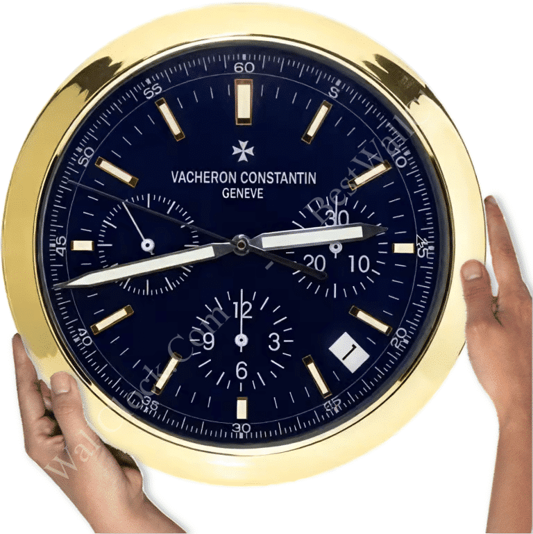 VACHERON CONSTANTIN GOLD/NAVY WALL CLOCK XL (16 INCHES/40CM)