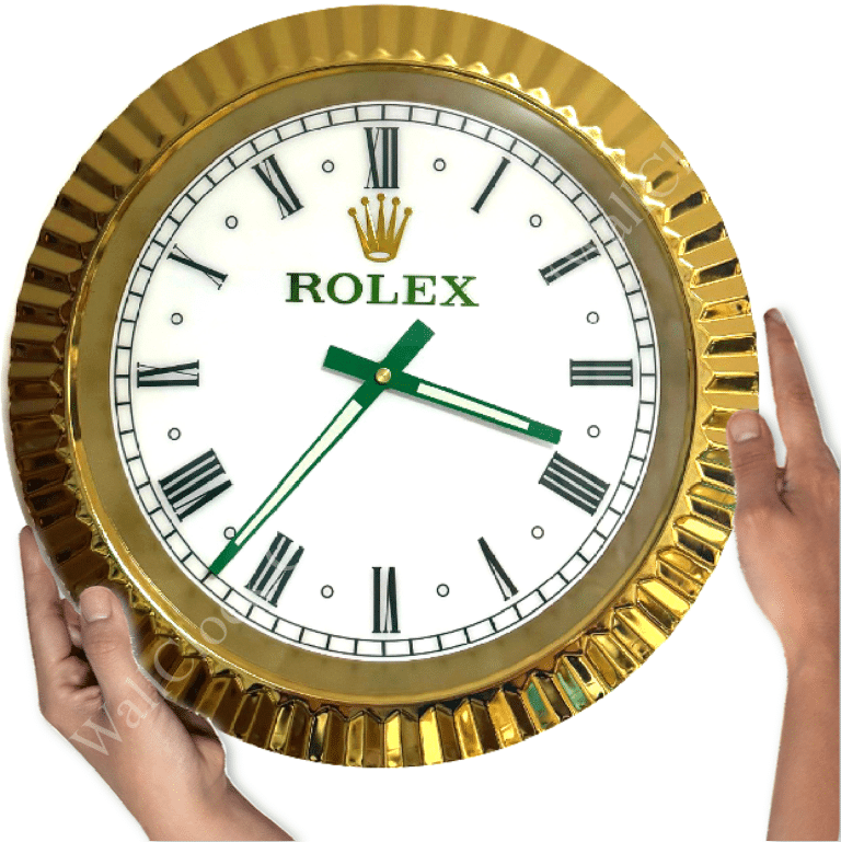 ROLEX WALL CLOCK – WIMBLEDON / F1 OYSTER DATEJUST EDITION - DELUXE 35CM METAL WALL CLOCK