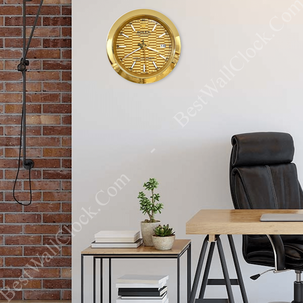 DATEJUST – GOLD – GOLD EDITION 35 CM DELUXE METAL WALL CLOCK