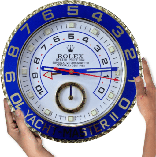 YACHT MASTER 2 EDITION GOLD 35 CM DELUXE METAL WALL CLOCK