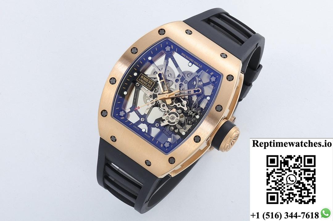 Richard Miller RM035 ZF factory rubber strap