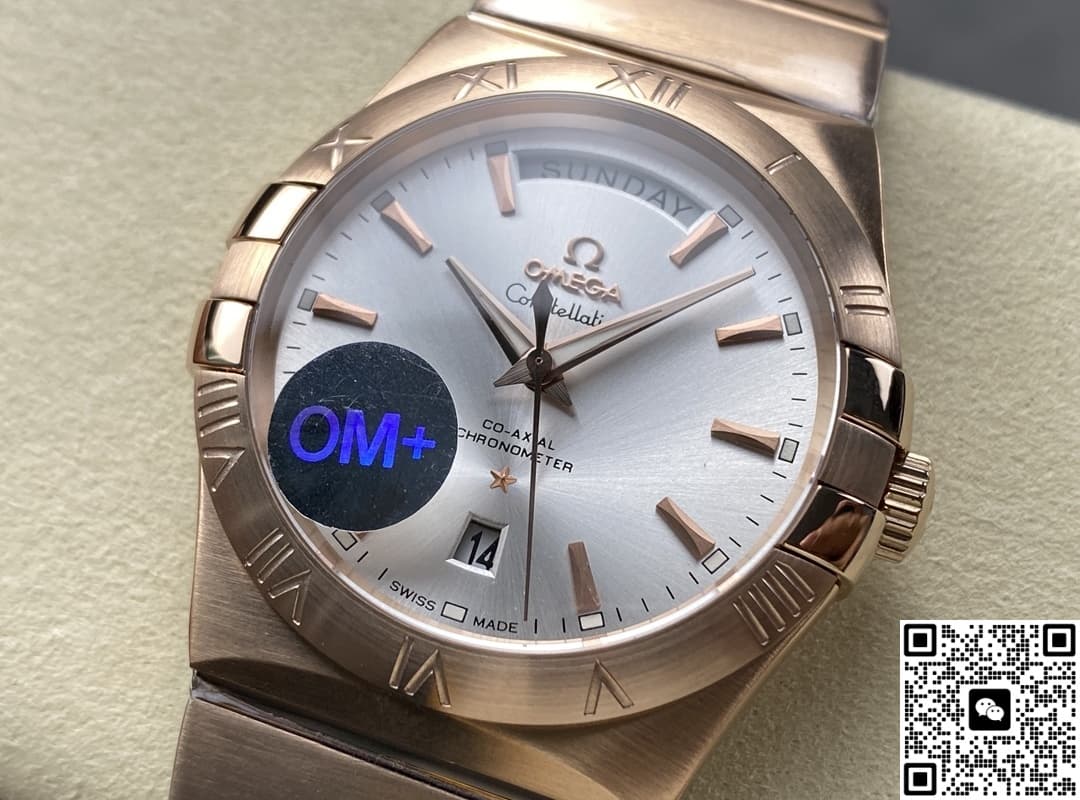 Omega Constellation 123.50.38.22.02.001 OM Factory Date Display