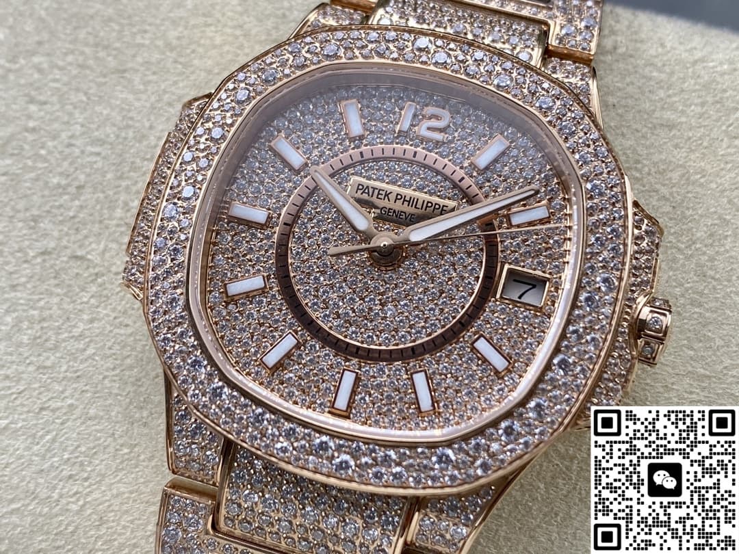 Patek Philippe Nautilus 7021-1R-001 GR Factory Full Diamond