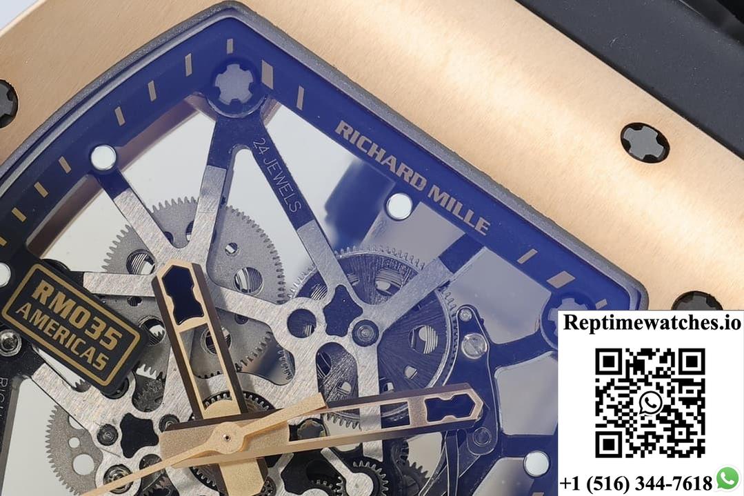 Richard Miller RM035 ZF factory rubber strap