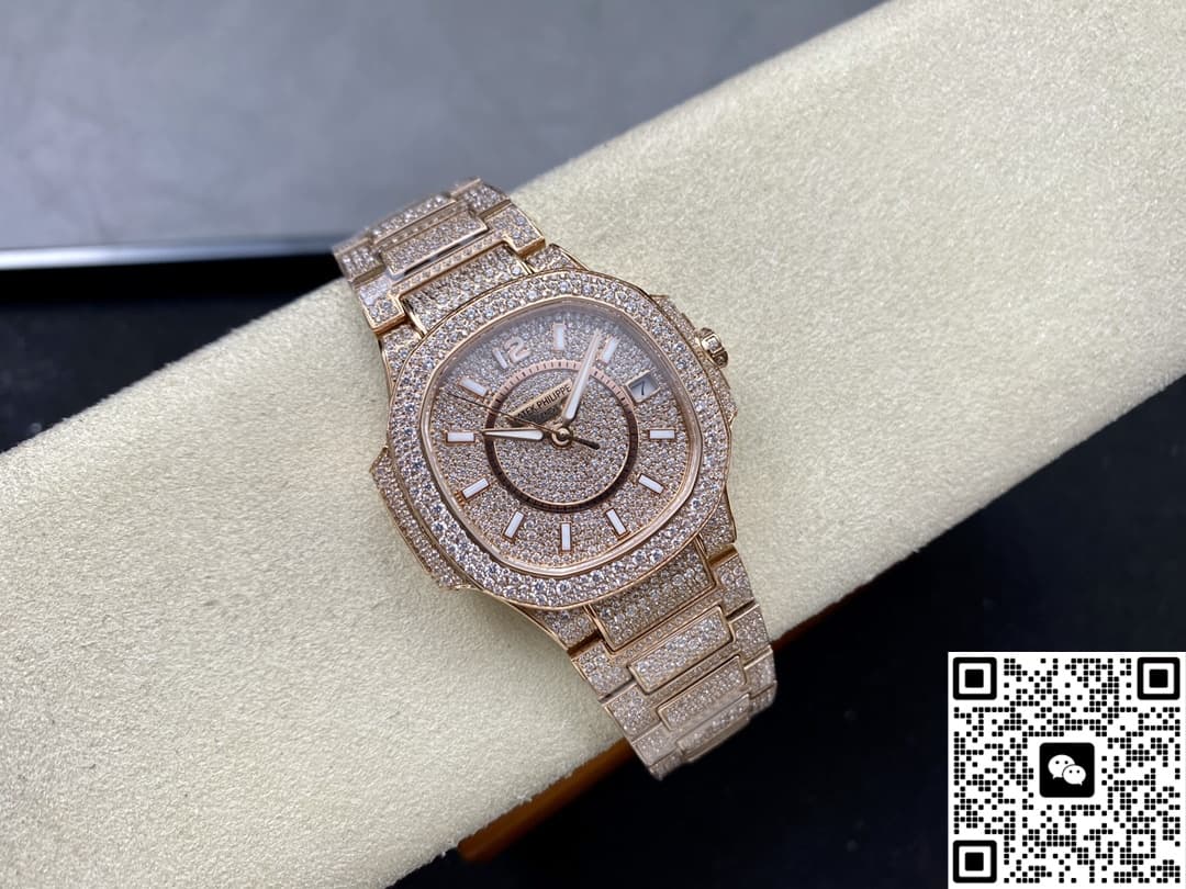 Patek Philippe Nautilus 7021-1R-001 GR Factory Full Diamond