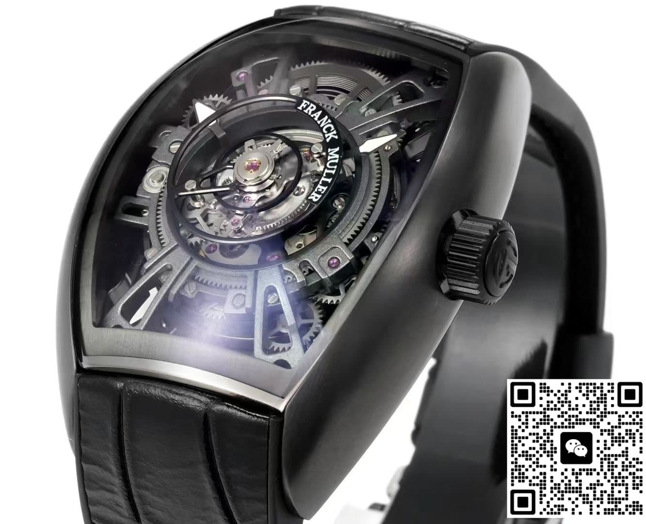 Franck Muller V45 NEW Factory Tourbillon Black Case