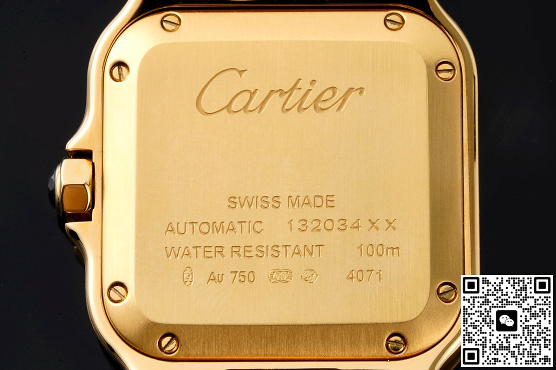 Cartier Santos WJSA0010 BV factory diamond bezel