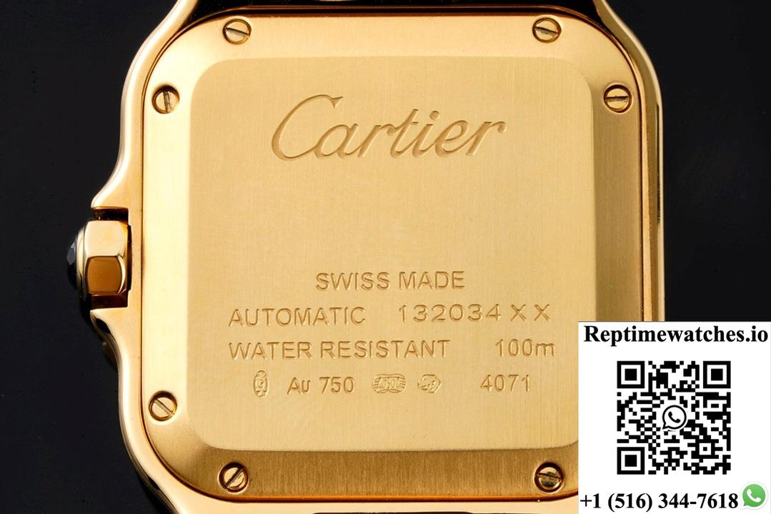 Cartier Santos WJSA0010 BV factory diamond bezel