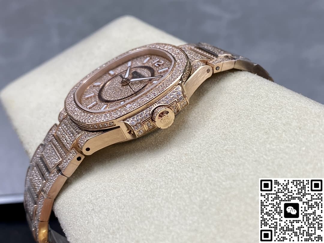 Patek Philippe Nautilus 7021-1R-001 GR Factory Full Diamond