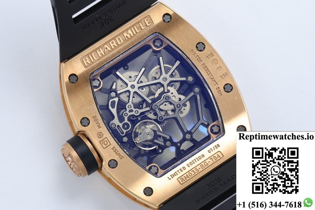 Richard Miller RM035 ZF factory rubber strap