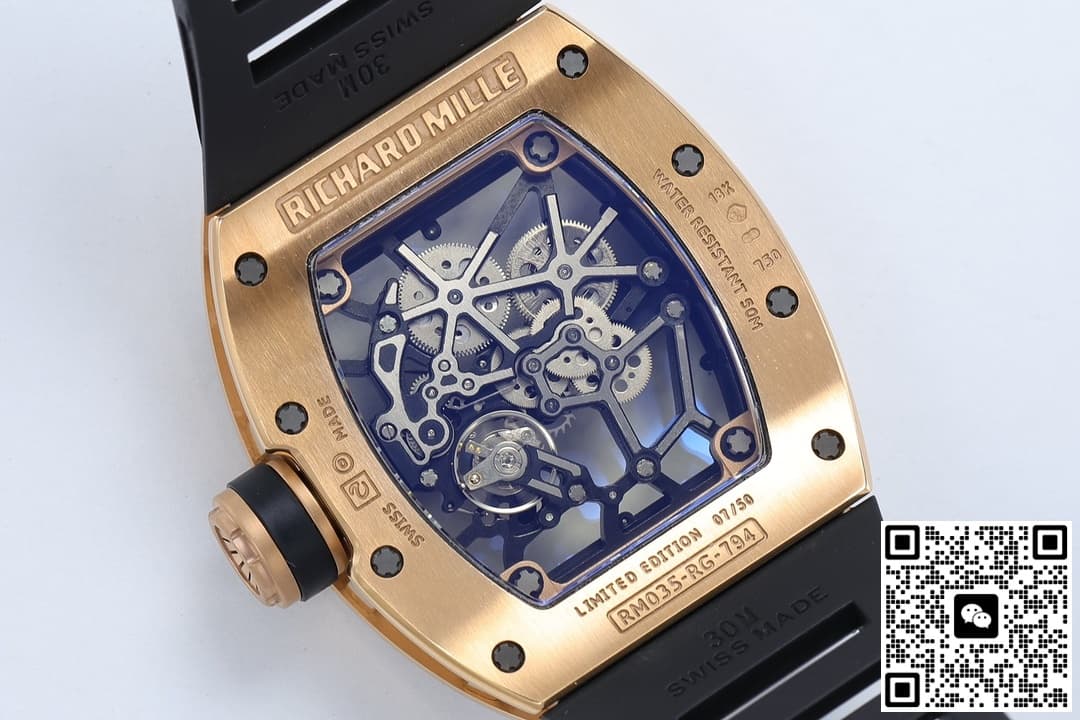 Richard Miller RM035 ZF factory rubber strap
