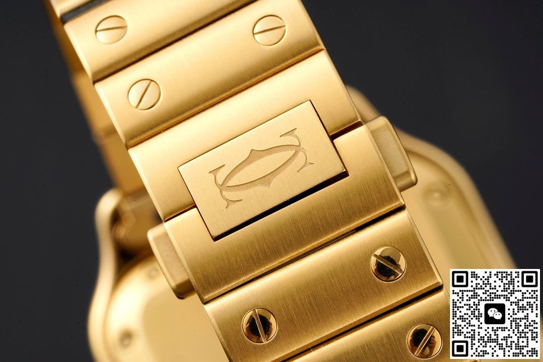 Cartier Santos WJSA0010 BV factory diamond bezel