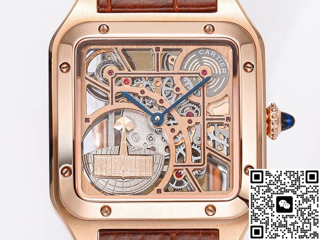 Cartier Santos WHSA0030 CLG Factory Rose Gold Buckle