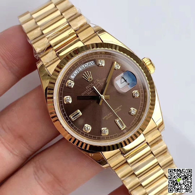 Rolex Day-Date M128238-0022 Yellow Gold EW Factory Gray Dial