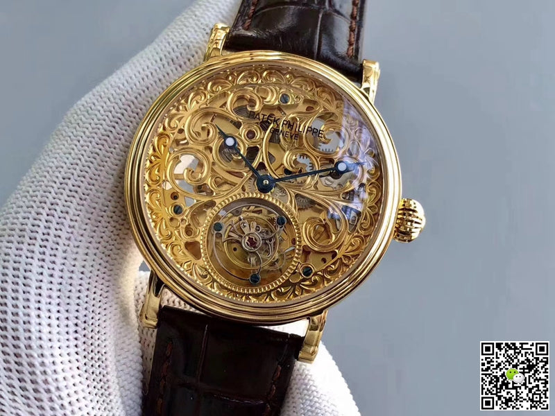 Patek Philippe Tourbillon Yellow Gold Skeleton Dial