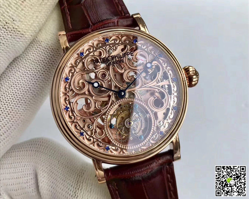 Patek Philippe Tourbillon Rose Gold Skeleton Dial