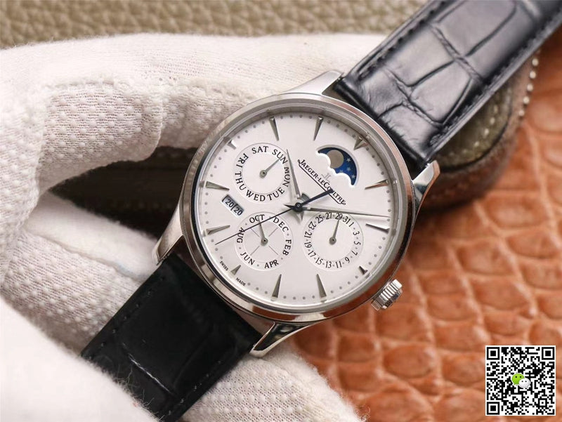 Jaeger-LeCoultre Master Ultra Thin Moon Perpetual Calendar 130842J V9 Factory White Dial