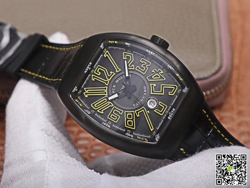 Franck Muller Vanguard V.45.SC.DT.TT.NR.BR.JA ZF Factory Black Dial