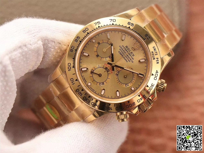 Rolex Daytona Cosmograph M116508-0003 Noob Factory Gold Dial