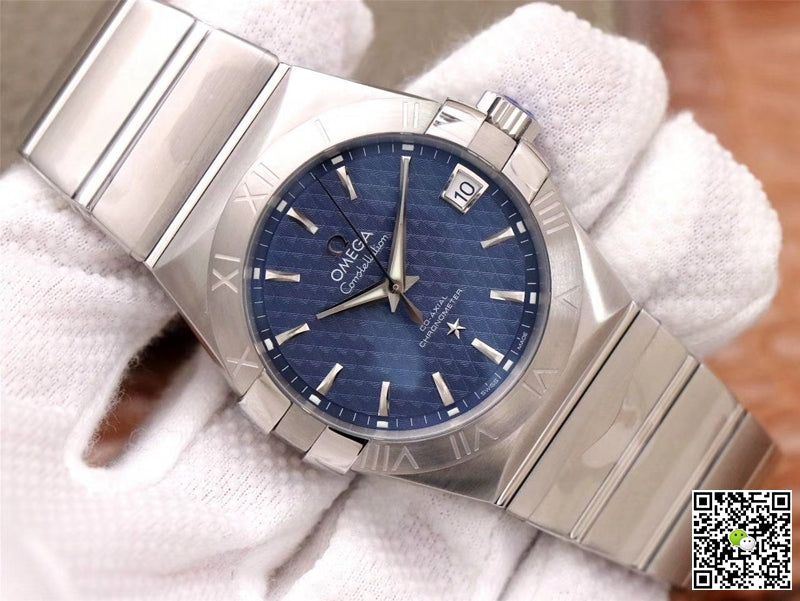Omega Constellation Co-Axial 38MM 123.10.38.21.03.001 VS Factory Blue Dial
