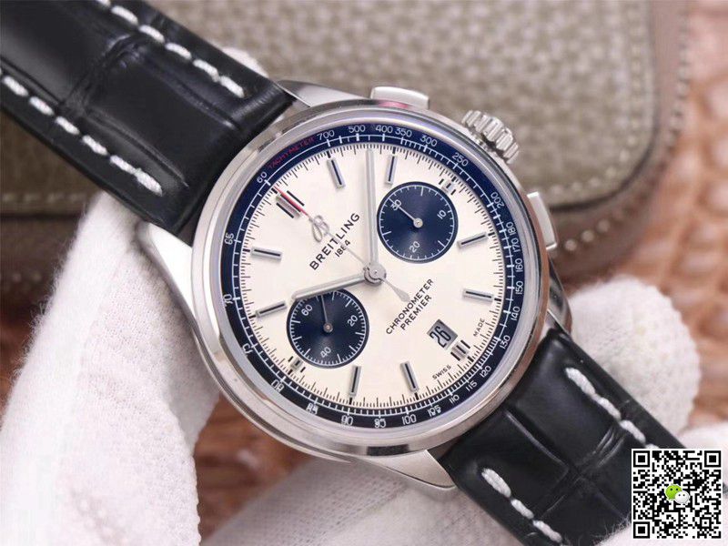 Breitling PREMIER B01 Chronograph AB0118221G1P1 GF Factory Silver Dial