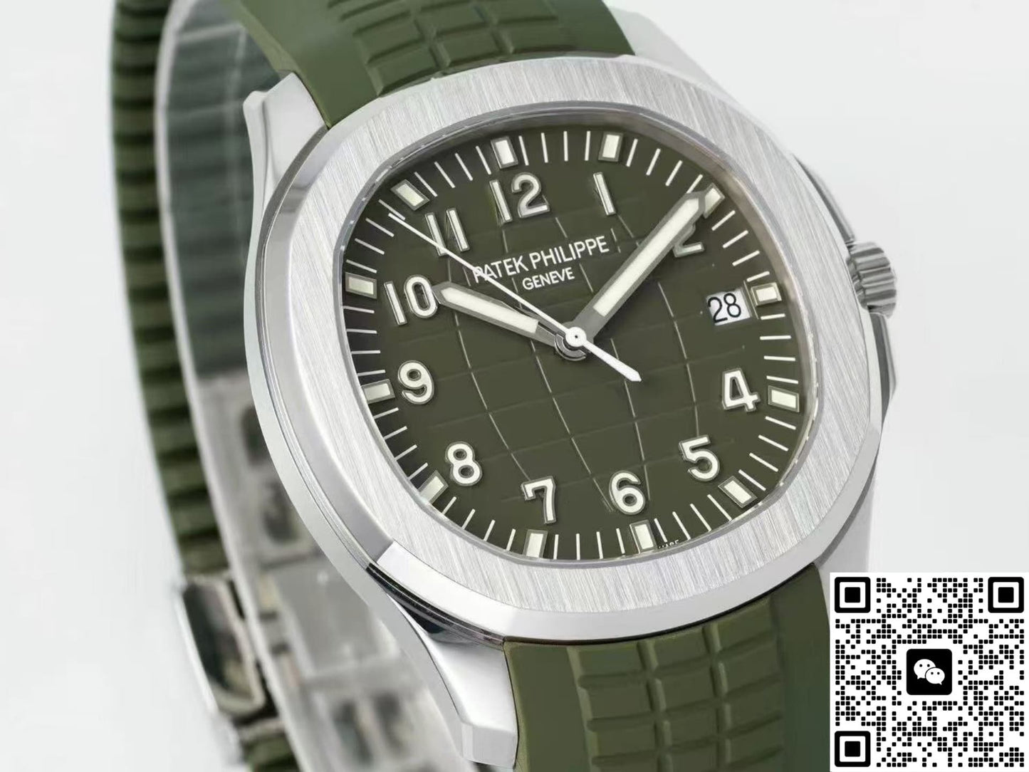 Patek Philippe Aquanaut 5168G-010 DDF Factory Date Display