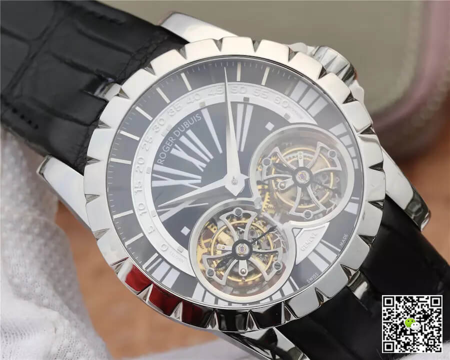 Roger Dubuis Excalibur RDDBEX0291 JB Factory Tourbillon Black Dial