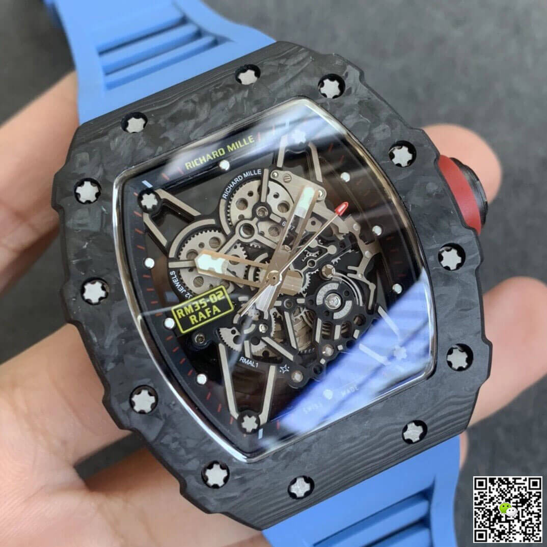 Richard Mille RM35-02 KV Factory V3 Carbon Fiber Shell Hollow Dial