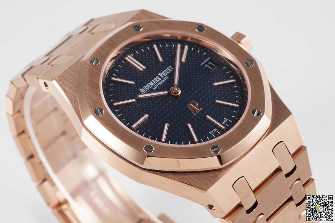 Audemars Piguet Royal Oak 15202OR.OO.1240OR.01 KZ Factory Rose Gold Blue Dial
