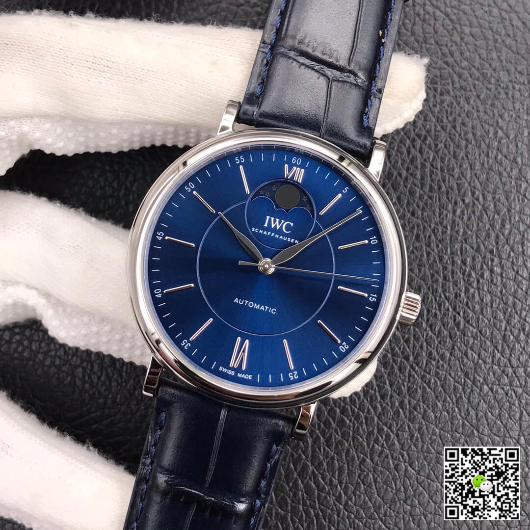 IWC Portofino Moon Phase IW459402 MKS Factory Blue Dial