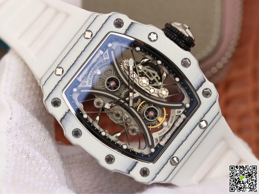 Richard Mille RM53-01 KV Factory White TPT Carbon Fiber Skeleton Dial