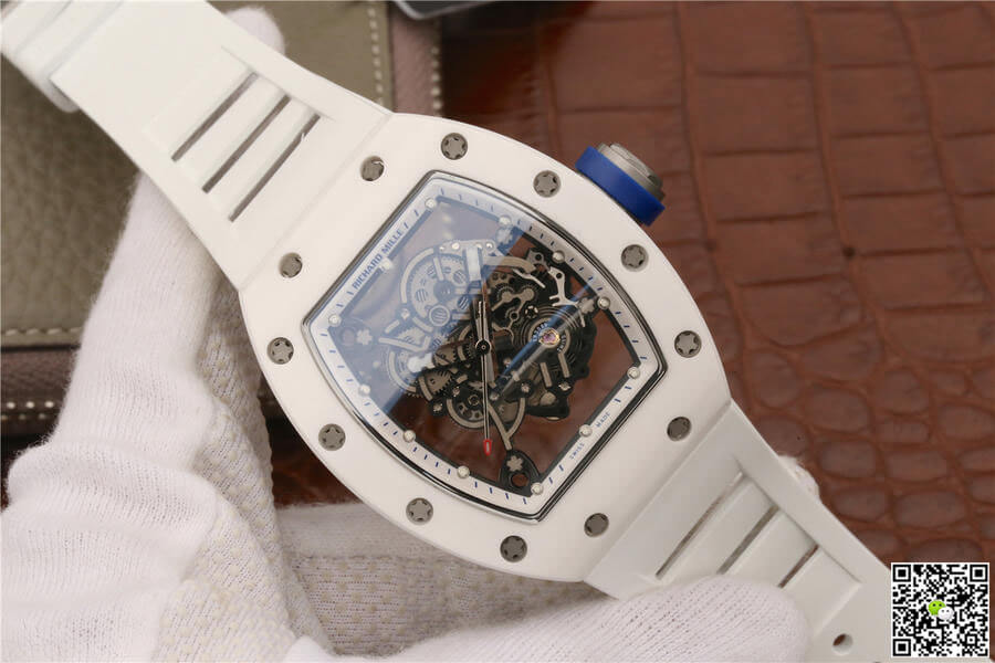 Richard Mille RM055 KV Factory White Ceramic Case