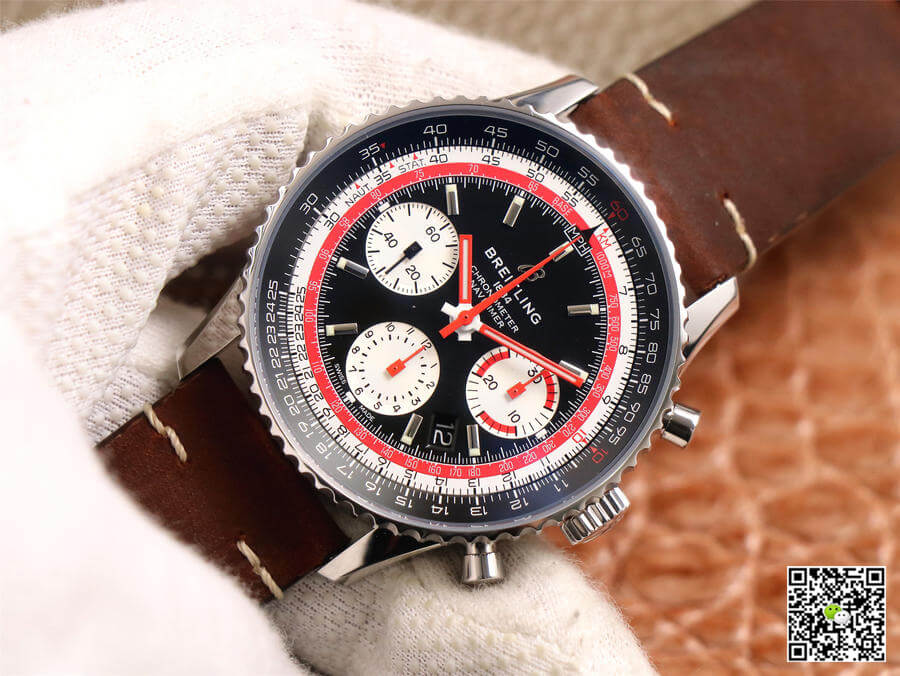 Breitling Navitimer 1 B01 Chronograph 43 Swissair Edition AB01211B1B1X1 V9 Factory Black Dial