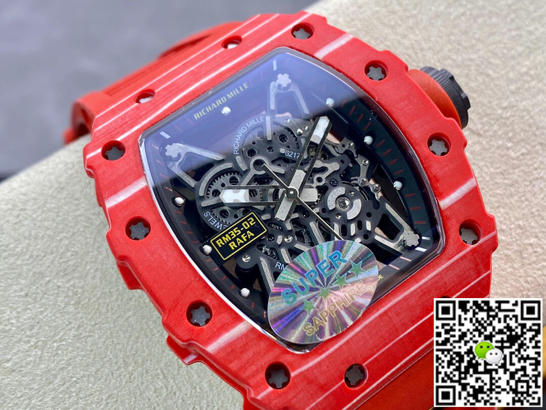 Richard Mille RM035-02 RM Factory Red Carbon Fiber Case