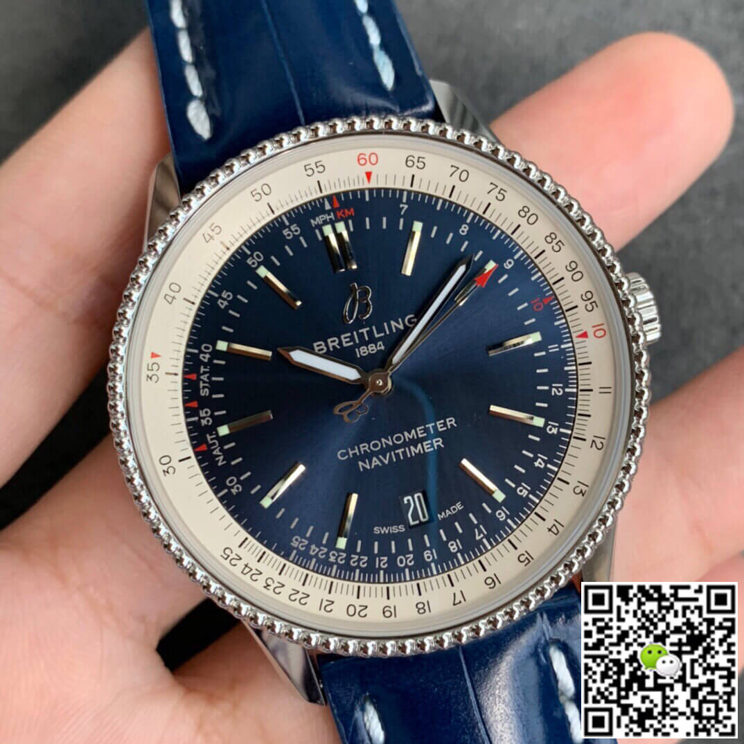 Breitling Navitimer 1 A17326211C1P3 V7 Factory Leather Strap