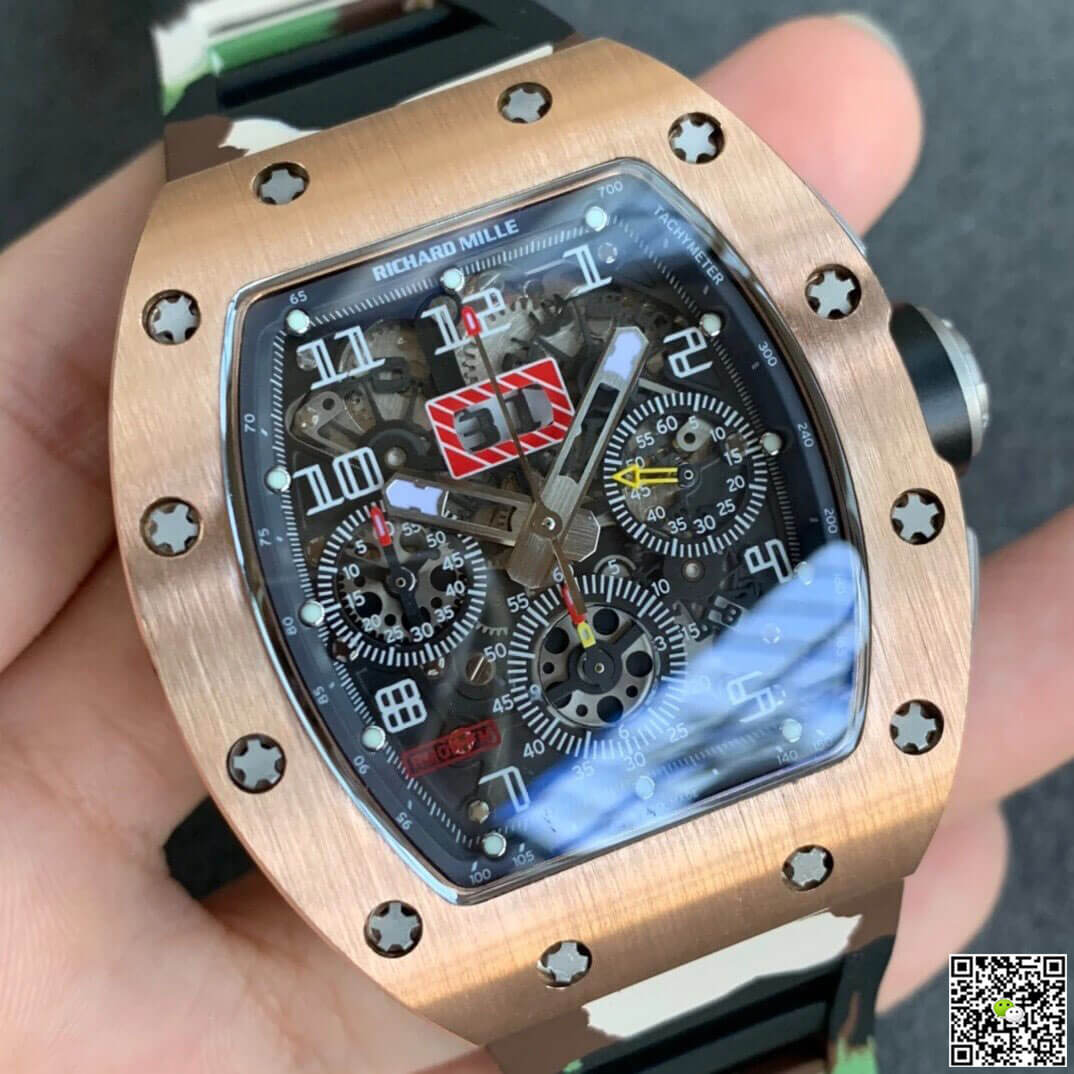 Richard Mille RM11 KV Factory Rose Gold Camouflage Strap