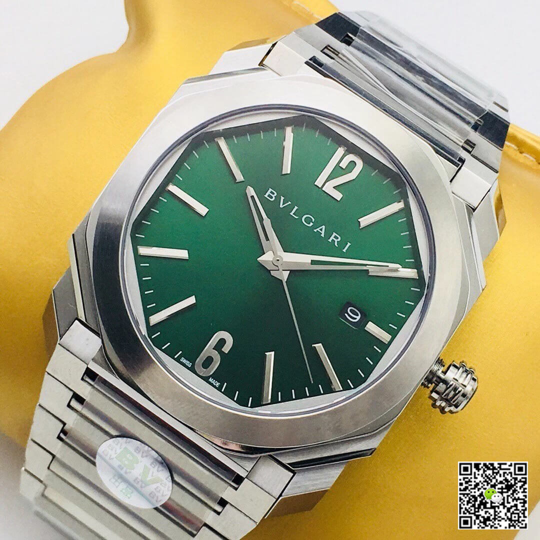 Bvlgari OCTO SOLOTEMPO 101963 BGOP41BGLD BV Factory Green Dial
