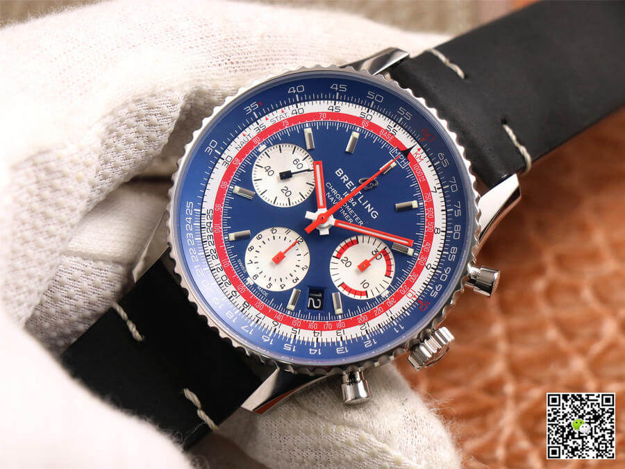 Breitling Navitimer 1 B01 Chronograph 43 Pan Am Edition AB01212B1C1A1 V9 Factory Blue Dial