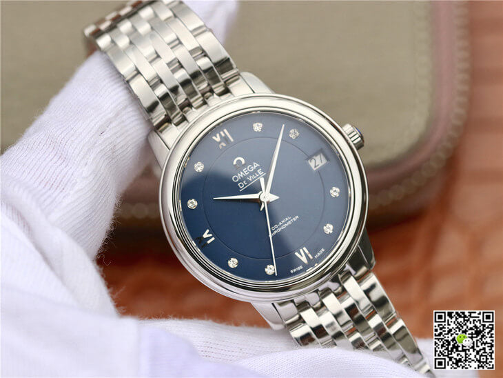 Omega De Ville 424.10.33.20.53.001 MKS Factory Diamond Blue Dial