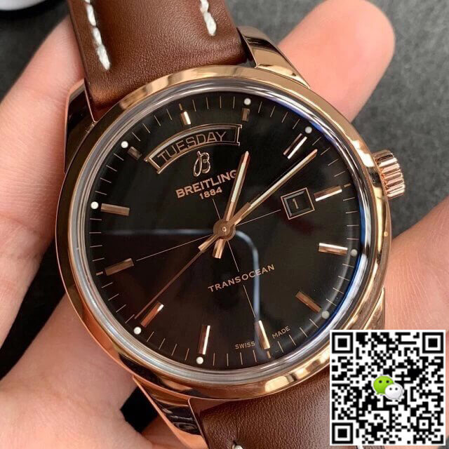 Breitling Transocean R45310121B1P1 V7 Factory Black Dial