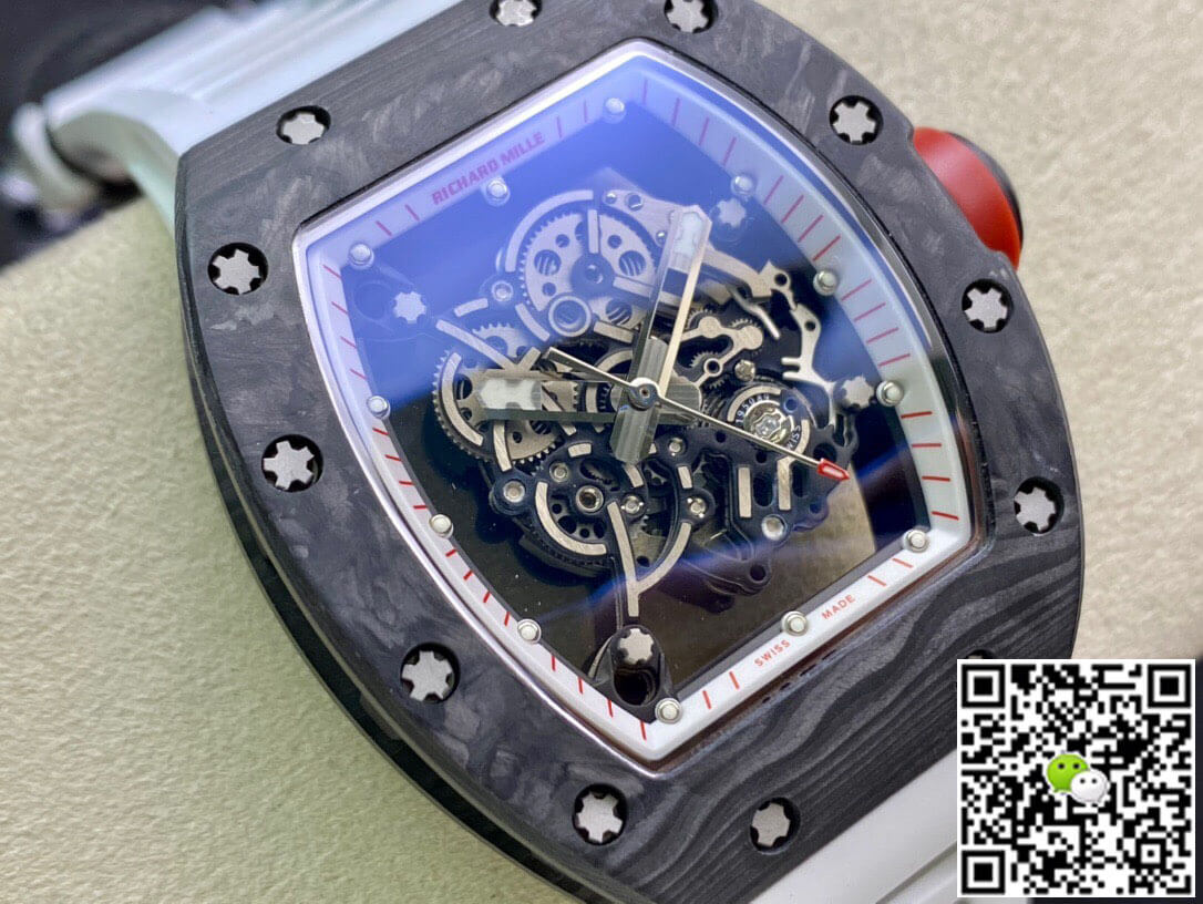 Richard Mille RM055 KV Factory V2 Carbon Fiber Black Case