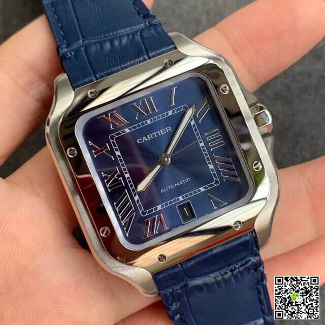 Cartier Santos WSSA0030 V6 Factory Blue Dial