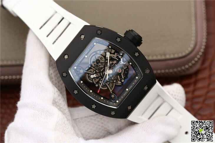 Richard Mille RM055 KV Factory Ceramics White Strap