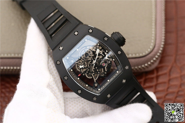 Richard Mille RM055 KV Factory Ceramics Black Strap
