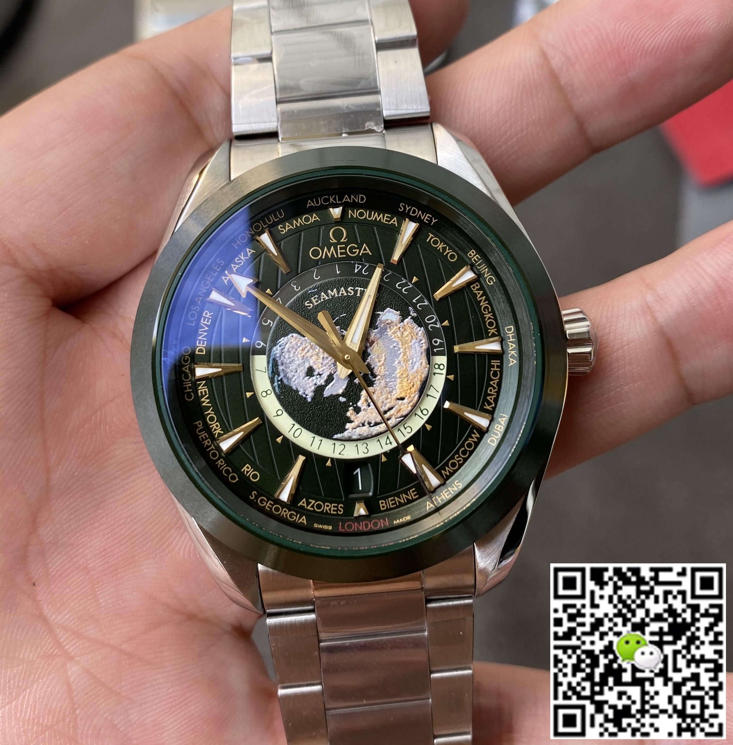 Omega Seamaster 220.30.43.22.10.001 VS Factory Green Dial