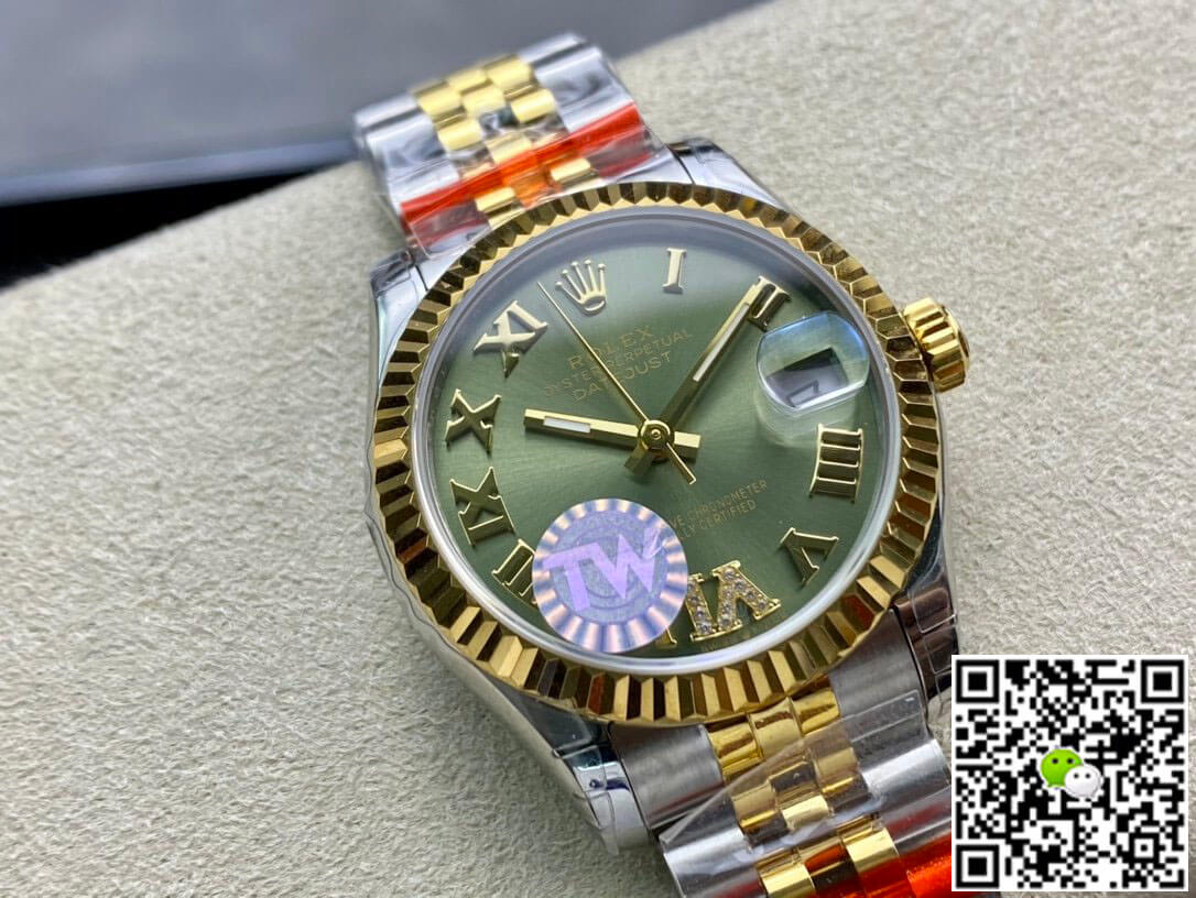 Rolex Datejust 178273 31MM TW Factory Green Dial