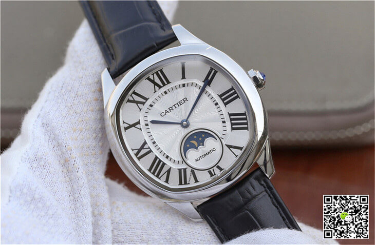 Drive De Cartier Moonphase WSNM0008 Silver Dial