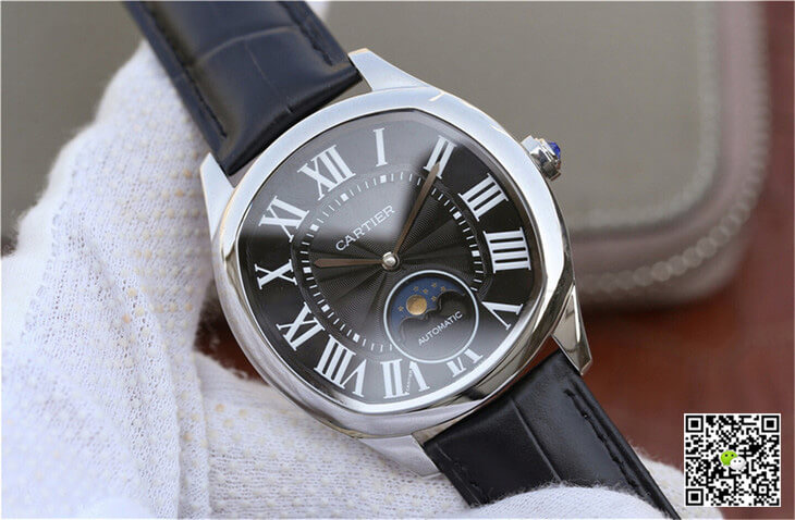 Drive De Cartier Moonphase WGNM0009 Black Dial